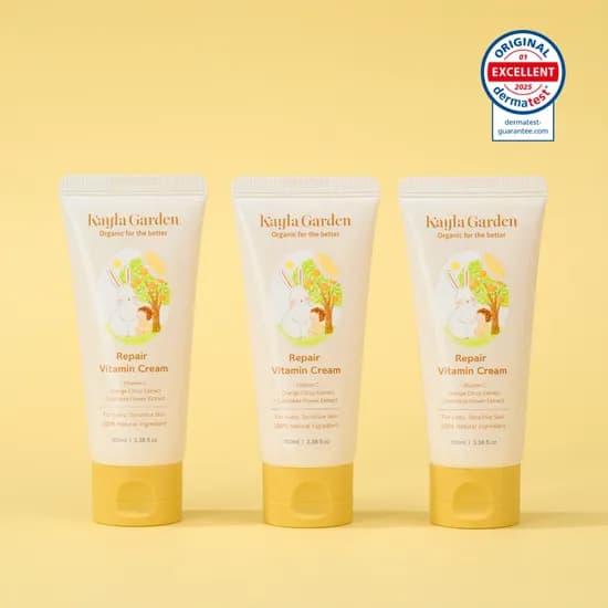 케일라가든 리페어 비타민 크림 (햇빛 자외선 회복 진정 선케어 유아로션) 100ml, 3개