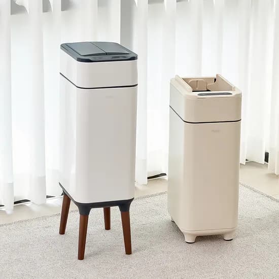 모던 스마트 자동 센서 냄새차단 기저귀 쓰레기통 종량제 호환 휴지통 T에디션 20L 아이보리