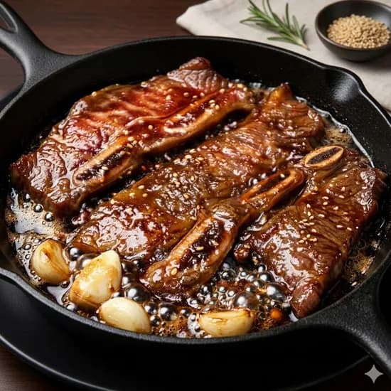 양념 la갈비 500g 소고기 소 양념구이 캠핑음식 소갈비 반찬
