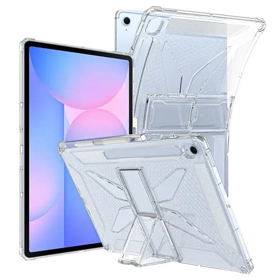 갤럭시탭 S10 라이트 케이스 범퍼 클리어 거치대 S펜 수납 퓨어엑스 투명 탭 S10 라이트