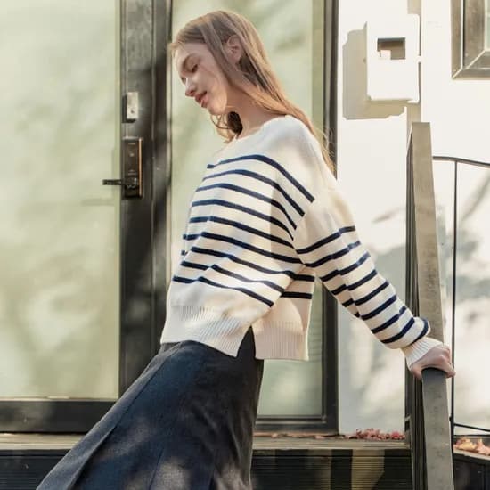 캐시미어 스트라이프 스웨터 CASHMERE STRIPED SWEATER