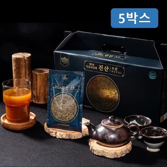 혜민원 인삼다당체 진산 로얄 TV방영 특허 공법 원료 30포, 5개