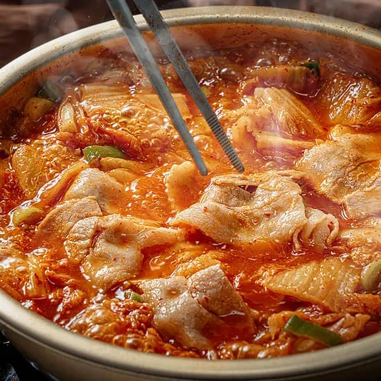 백년밥상 삼겹살 김치찌개 전골 밀키트