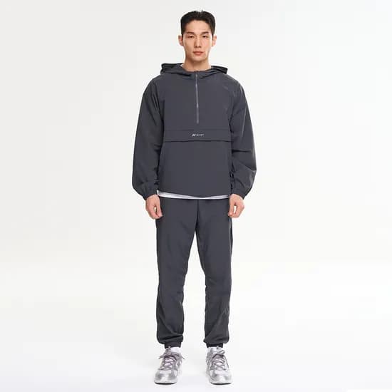 남자 여성 캠프 바람막이 상하의 세트 집업 아노락 자켓 러닝 조거팬츠 셋업 차콜 59,900원