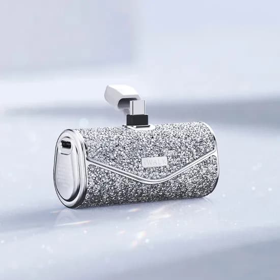 아이워크 도킹형 보조배터리 선물용 C타입 휴대용 미니 5000mAh 실버