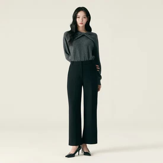 로엠 올데이슬랙스 헤비기모 사방스판 스트레이트 밴딩슬랙스 RMTWG11R12