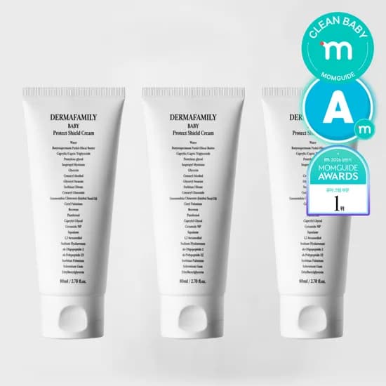 더마패밀리 베이비 프로텍트 쉴드 크림 신생아 아기 보습 저자극 진정 80ml, 3개