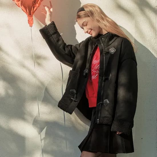 시어링 무스탕 SHEARLING MUSTANG / BLACK