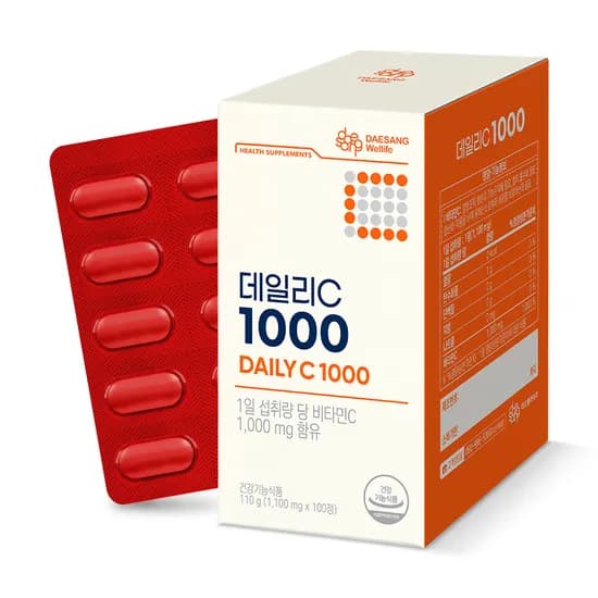 웰라이프 데일리C 1000 1100mg 100정 100일분