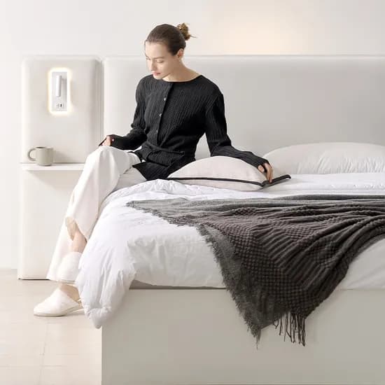 세렌 LED 수납형 침대 프레임 패브릭 헤드형 SS 패널 아이보리 288,000원