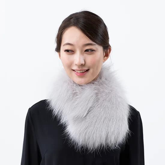 우리모피 셜리 사가 폭스머플러 넥워머 목도리