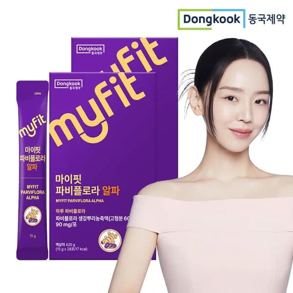 동국제약 마이핏 저당 파비플로라 알파CD 생강뿌리농축액 알파시클로덱스트린 28포, 2개