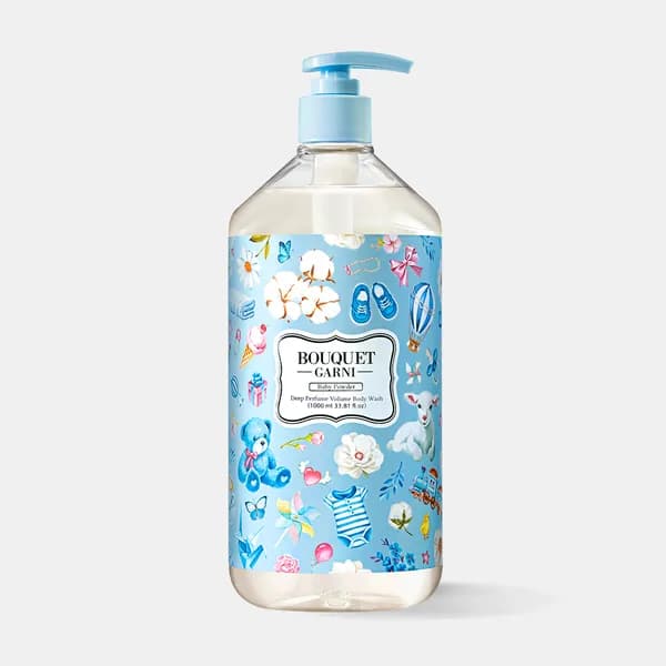 부케가르니 딥 퍼퓸 볼륨 바디워시 1,000ml 베이비파우더 향 11,900원