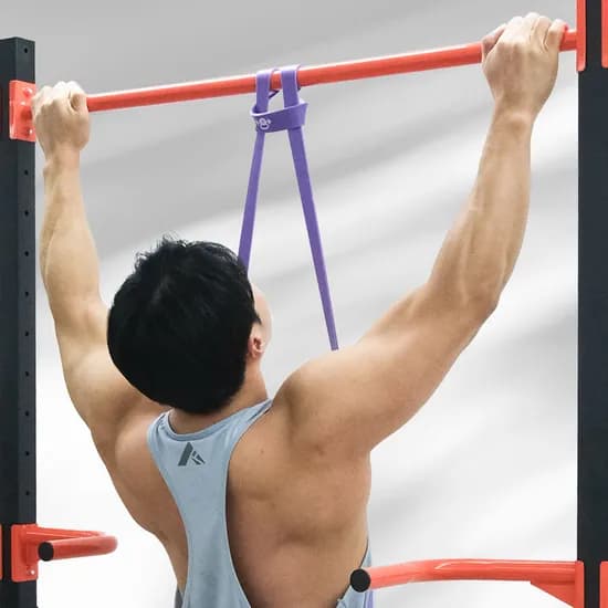 이노이 풀업밴드 고탄성 라텍스 철봉 보조 단계별 운동 근력 턱걸이밴드 4단계 퍼플