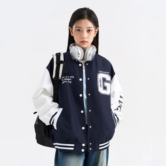 더데이걸 박시 야구 점퍼 TGJA26F01