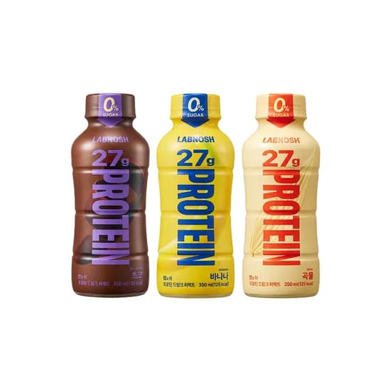 랩노쉬 프로틴 드링크 퍼펙트 350ml 3종 혼합 18개 제로슈거 단백질음료