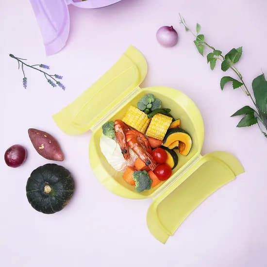 아이다 이지 실리콘 전자레인지 만능 찜기 24cm, 옐로우