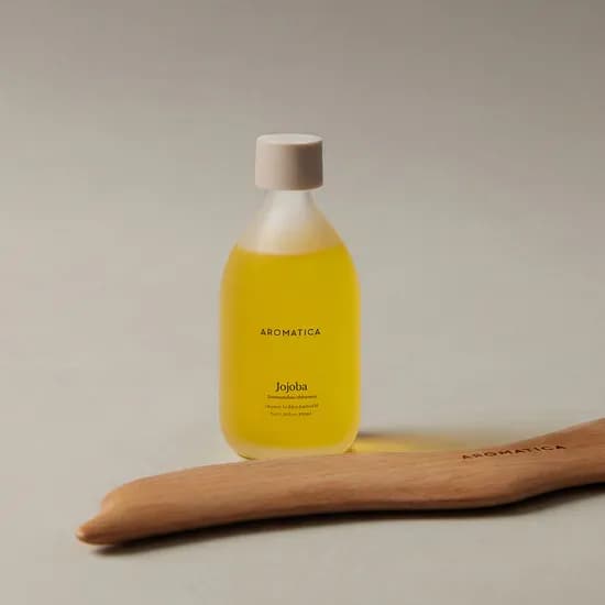 아로마티카 오가닉 골든 호호바 오일 100ml 외 돌고래 바디 괄사 마사지 2종 세트