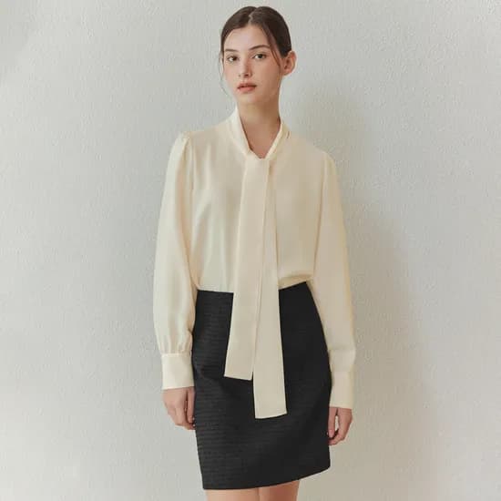 뉴 타이 블라우스 NEW TIE BLOUSE