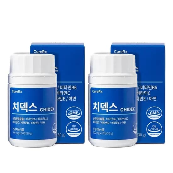 큐어알엑스 치덱스 7종 건강기능식품 60정 2개