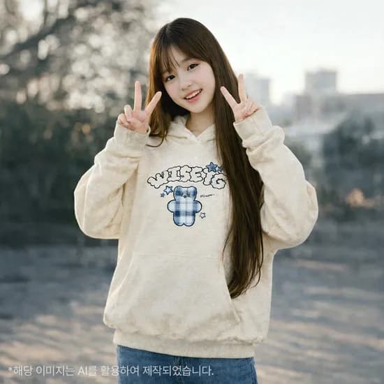 더데이걸 TDGS 레터 후드 맨투맨 TGMH26FYE