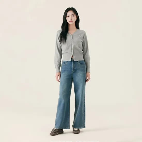 로엠 Fit-me 와이드 데님 숏ver RMTJG23G01