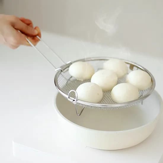 304 스텐 채반 찜기 19cm (탈부착 손잡이 포함) / 원형 핸들 채반 야채 찜기 스티머