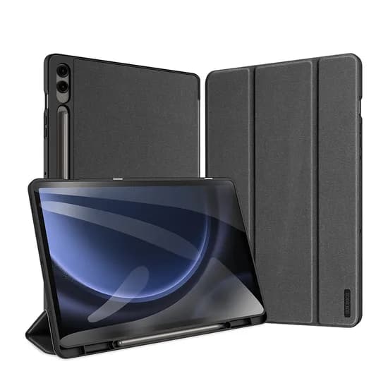 갤럭시탭 S10 플러스 케이스 북커버 S펜수납 도모 차콜블랙 탭 S10+