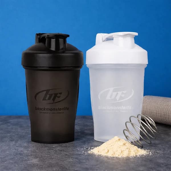 블랙몬스터핏 헬스 운동 물통 휴대용 물병 미니 쉐이크통 단백질 쉐이커보틀 400ml