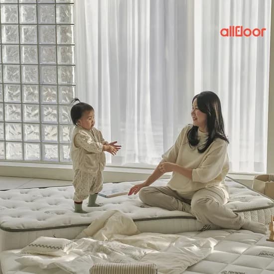 올플로어 영국산 천연 울 패딩 유아용 매트리스 GR-02 20cm Q 퀸