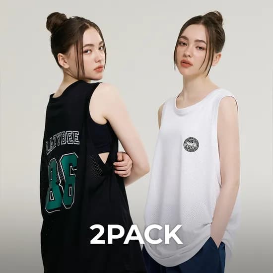 여성 남자 머슬 매쉬 져지 오버핏 탱크탑 헬스복 운동복 나시