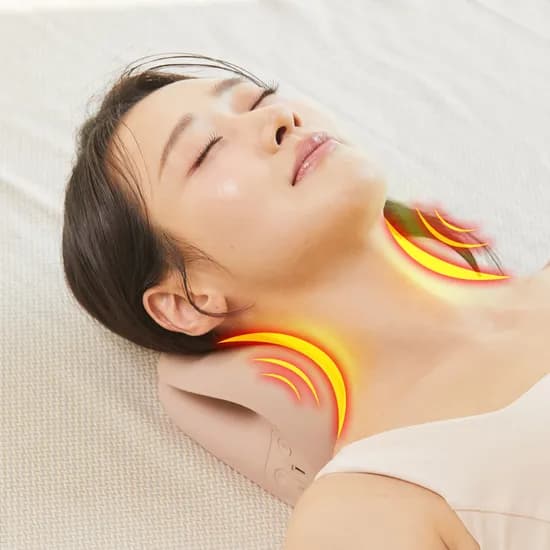 휴플러스 바른목 EMS 목디스크 일자목  거북목교정기 자세교정기 버섯목증후군 온열 지압돌기 속근육 케어 마사지기