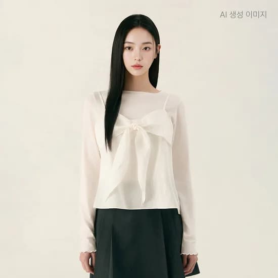 로엠 리본 뷔스티에 RMBNG23R11
