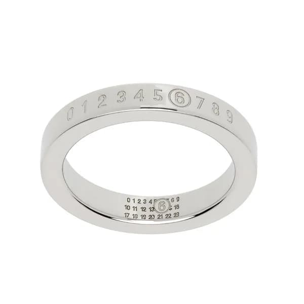 넘버릭 미니멀 시그니쳐 반지 실버 SM6UQ0059 P6469 951