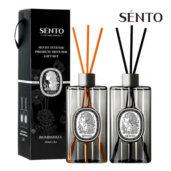 센토 인텐스 프리미엄 대용량 디퓨저 선물세트 밤쉘 550ml 2개