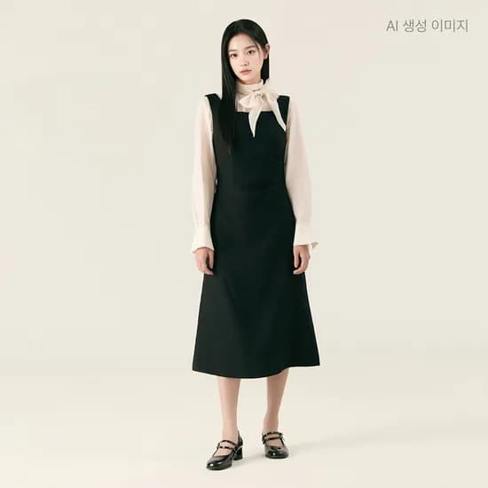 로엠 뷔스띠에 롱 원피스 RMOWG23S14
