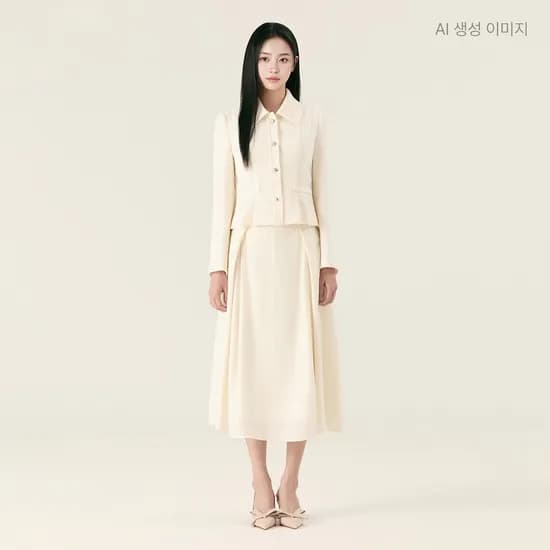 로엠 롱 플레어 스커트 RMWHG23S12