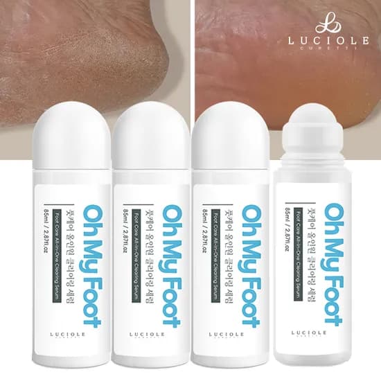 루시올레 오마이풋 발각질제거제 각질연화 보습 풋세럼 세럼 85ml, 4개