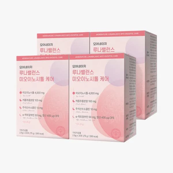 모어네이처 루나밸런스 미오 이노시톨 케어 30포 4개