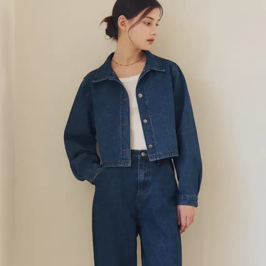 패치 데님 셔츠 자켓 PATCH DENIM SHIRT JACKET INDIGO