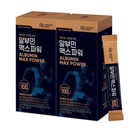 웰라이프 알부민 맥스 파워 15포 2개