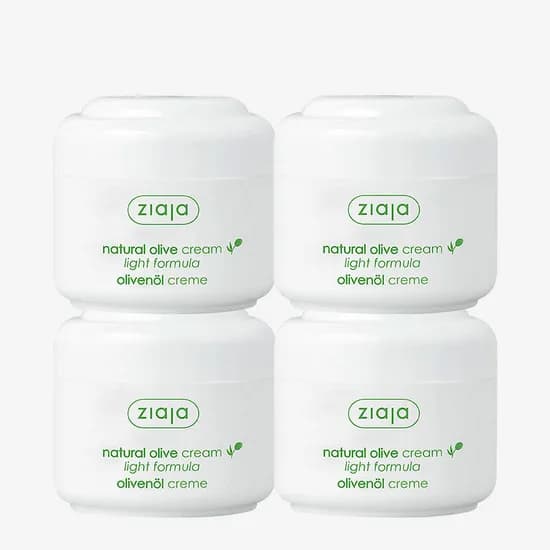 지아자 올리브 내추럴 라이트크림 대용량 보습 수분크림 100ml, 4개