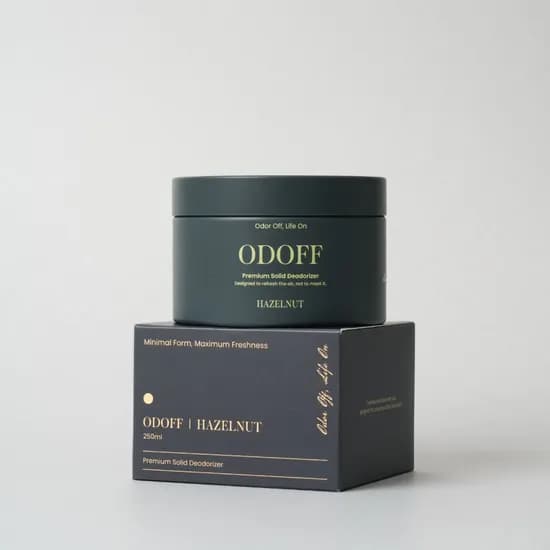 오도프 실내 탈취제 고체 화장실 담배 집안 냄새 제거 헤이즐넛, 250ml, 1개
