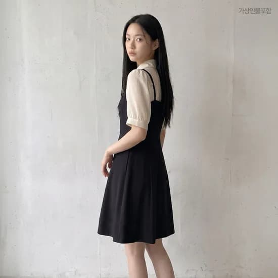 로엠 뷔스티에 레이어드 원피스 RMOWG24R11