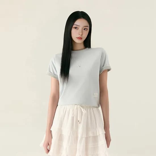 로엠 올데이 슬림핏 티셔츠 RMHWG24R12