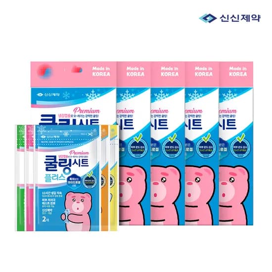 신신제약 벨리곰 쿨링시트플러스 10매 5개