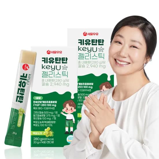 서울우유 키유탄탄 젤리스틱 14포 2개