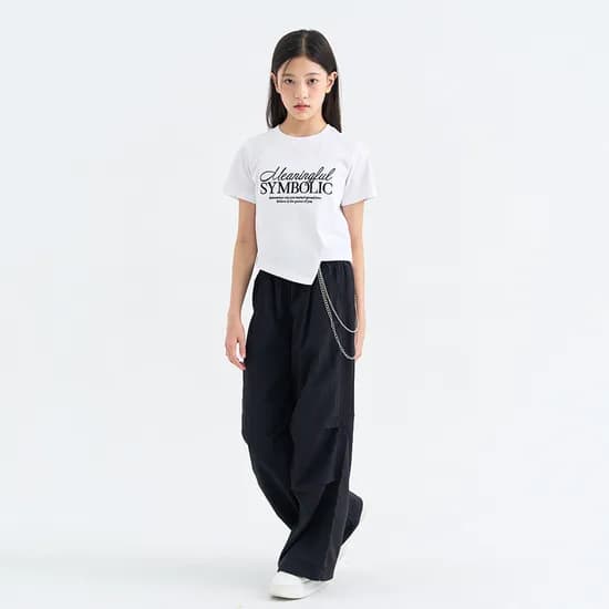 더데이걸 프론트 턱 주름 파라슈트 TGTA26F1E