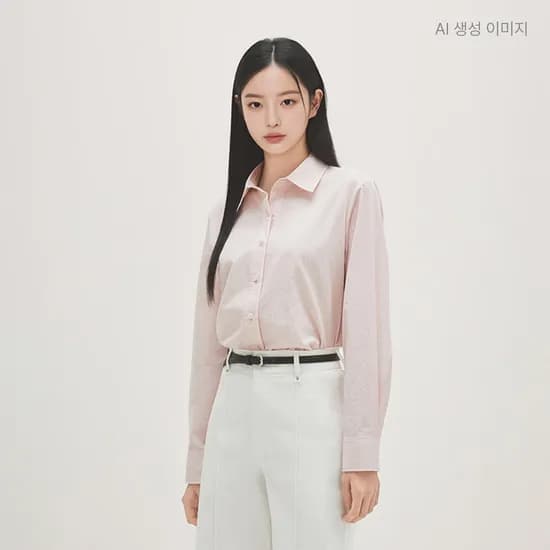 로엠 올데이 코튼 혼방 셔츠 RMYWG24R11