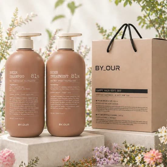 바이아우어 81만PPM 맥주효모 샴푸 외 맥주효모 트리트먼트 1000ml 선물세트